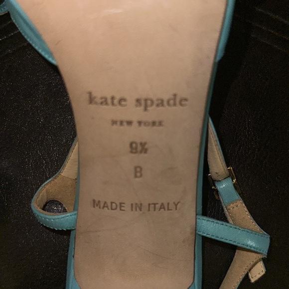 Kate Spade Cecelia Too Pale Turquoise 2” Heels. New. Decorative In Front. - Picture 4 of 5